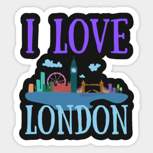 I Love London UK Travel more Wanderlust love Explore the city travel London souvenir Sticker